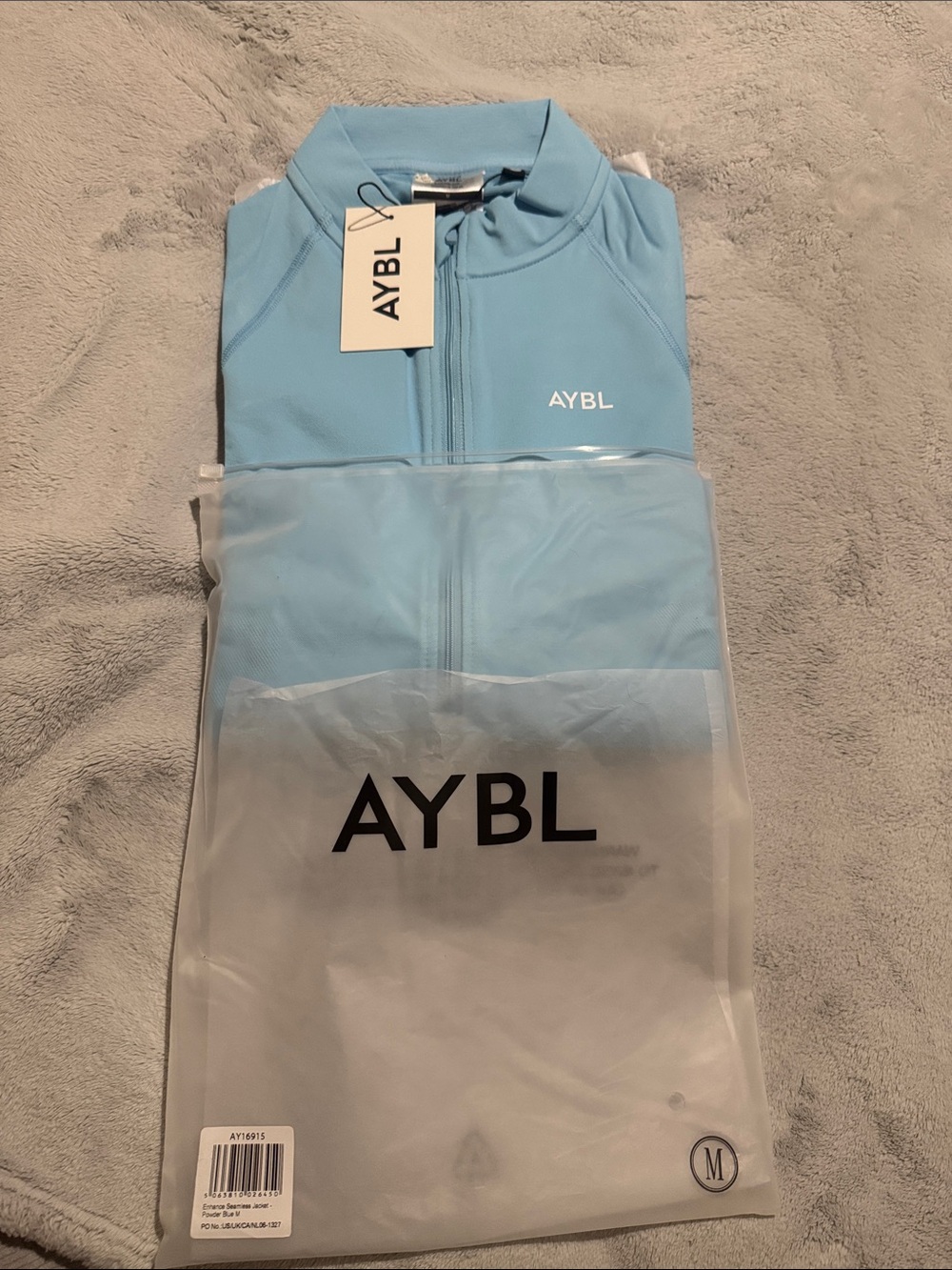 AYBL Kids Sky Blue Zip One-Piece Swimsuit